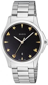 Gucci Quartz Stainless Steel Casual Silver-Toned Women's Watch(Model: YA1264029)