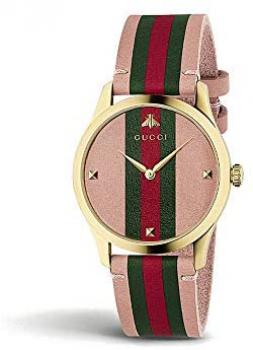 Gucci G-Timeless Gold and Leather Watch YA1264118