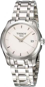 Tissot Women's T0352101101100 Couturier Analog Swiss Quartz Silver Stainless Steel Watch