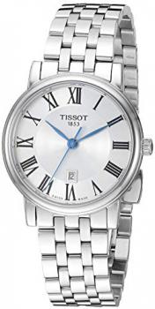 Tissot womens Carson Stainless Steel Dress Watch Grey T1222101103300