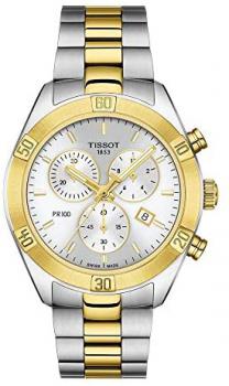 Tissot PR 100 Chronograph Quartz Silver Dial Ladies Watch T101.917.22.031.00