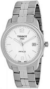 Tissot Men's Quartz Watch with Stainless-Steel Strap, White, 20 (Model: T0494101101700)