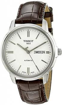 Tissot Men's T0654301603100 Automatic III Swiss Automatic Watch with Brown Band