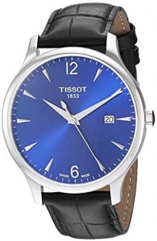 Tissot mens Tradition Stainless Steel Dress Watch Silver T0636101604700