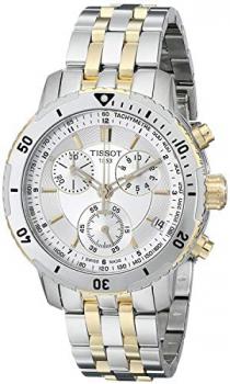 Tissot Men's T0674172203100 PRS 200 Silver Chronograph Dial Watch