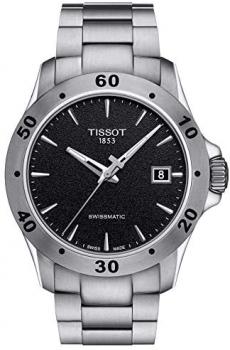 Tissot mens V8 Gent Auto Stainless Steel Casual Watch Grey T1064071105100
