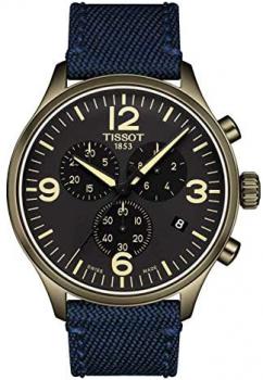 Tissot mens Tissot Chrono XL Stainless Steel Casual Watch Blue T1166173705701