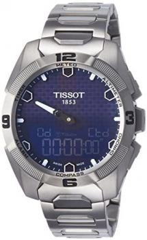 Tissot Mens T091.420.44.041.00 T-touch Expert Solar Blue Dial Titanium Watch