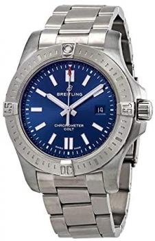 Breitling Chronomat Colt Automatic 44 Blue Dial Men's Watch A17388101C1A1