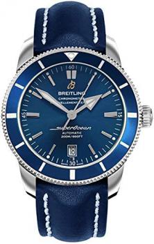Breitling Superocean Heritage II 46 Blue Dial and Leather Strap Watch AB202016/C961-101X