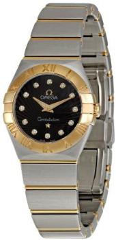 Omega Women's 123.20.24.60.63.001 Constellation Brown Guilloche Dial Watch