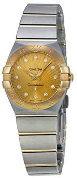 Omega Women's 12320246058001 Constellation Analog Display Swiss Quartz Silver Watch
