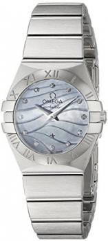 Omega Women's 12310246057001 Constellation Analog Display Swiss Quartz Silver Watch