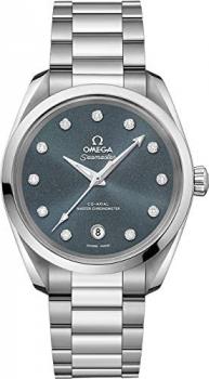 Omega Seamaster Aqua Terra Automatic Diamond Ladies Watch 220.10.38.20.53.001