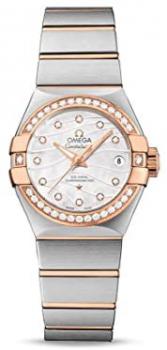 Omega 12325272055005 Constellation Co-Axial Diamonds 27mm Ladies Watch