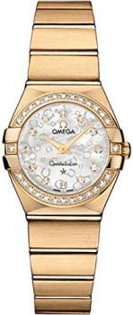 Omega Constellation Solid 18k Yellow Gold Diamond Women's Watch 123.55.24.60.55.016