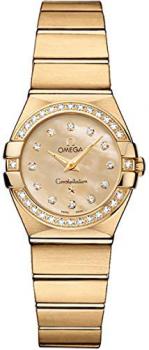 Omega Constellation Solid Gold Diamond Women's Watch 123.55.24.60.57.001