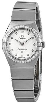 Omega Constellation Manhattan Quartz Diamond Silver Dial Ladies Watch 131.15.25.60.52.001