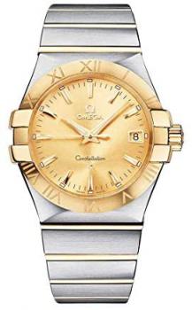 Omega Constellation Champagne Dial Stainless Steel and Yellow Gold Ladies Watch 123.20.35.60.08.001