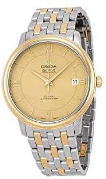 Omega DeVille Prestige Steel and Yellow Gold Mens Watch 42420372008001