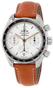 Omega Speedmaster Silver Opaline Dial Automatic Mens Watch 324.32.38.50.02.001