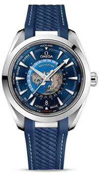 Omega Aqua Terra GMT Worldtimer Chronometer 43mm Men's Watch 220.12.43.22.03.001