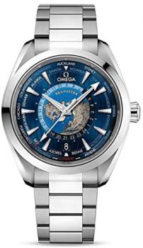 Omega Aqua Terra GMT Worldtimer Chronometer 43mm Men's Watch 220.10.43.22.03.001