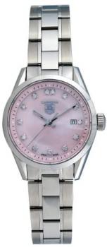TAG Heuer Women's WV1417.BA0793 Carrera Diamond Pink Mother-of-Pearl Dial Watch