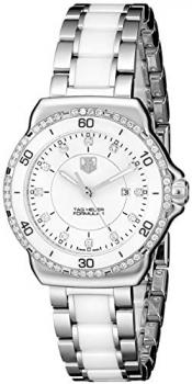 TAG Heuer Women's WAH1313.BA0868 Formula 1 Stainless Steel Bracelet Watch with White Dial and Diamonds