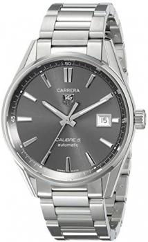 TAG Heuer Men's WAR211C.BA0782 Carrera Analog Display Swiss Automatic Silver Watch