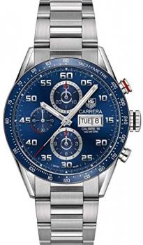 TAG Heuer Carrera Calibre 16 Automatic Chronograph Blue Dial Men's Watch CV2A1V.BA0738