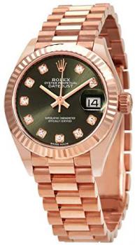 Rolex Lady-Datejust Automatic Diamond Green Dial Ladies Watch 279175GNDP