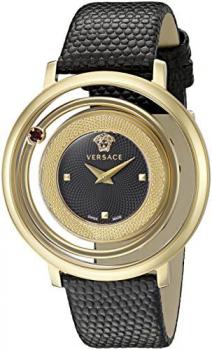 Versace Women's VQV040015 Venus Analog Display Quartz Black Watch