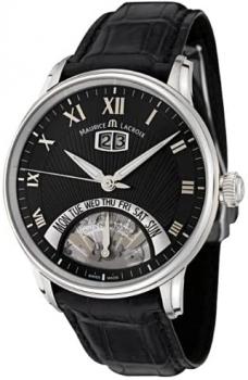 Maurice Lacroix Men's MP6358-SS001-31E Masterpiece Collection Automatic Black Crocodile Watch