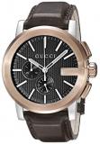 Gucci G - Chrono Collection Analog Display Swiss Quartz Brown Men's Watch(Model:YA101202)