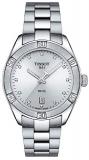 Tissot Ladies PR 100 Watch 36mm Stainless Steel 12 Diamonds T101.910.11.036.00