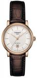 Tissot Carson Rose Gold Brown Leather Automatic Women's Watch T122.207.36.031.00