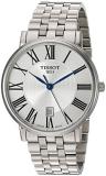 Tissot unisex-adult Carson Stainless Steel Dress Watch Grey T1224101103300
