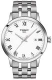 Tissot mens Classic Dream Stainless Steel Dress Watch Grey T1294101101300