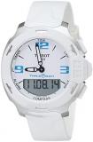 Tissot Men's T0814201701701 T-Race Touch Analog-Digital Display Swiss Quartz White Watch