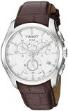 Tissot mens Couturier Chrono Quartz stainless-steel Dress Watch Brown T0356171603100