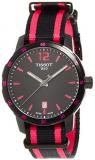 Tissot Quickster Black Dial Black and Hot Pink Nylon Mens Watch T0954103705701