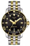 Tissot mens Seastar 660/1000 Stainless Steel Casual Watch Yellow Gold 1N14,Grey T1204072205100