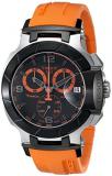 Tissot Men's T0484172705704 T-Race Two-Tone Stainless Steel Watch with Orange Rubber Band