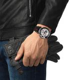Tissot mens T-Race Chrono Quartz Stainless Steel Casual Watch Black T1154172701100