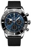 Breitling Superocean Heritage II Chronograph B01 44mm Watch Blue Dial with Black Subdials (Blackeye Blue)