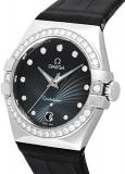 OMEGA Constellation Blue Dial Alligater crocodile leather 123.18.35.60.56.001 Lady's