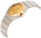 Omega Constellation Quartz Movement Gold Dial Ladies Watch 123.20.27.60.58.001