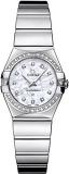 Omega Constellation Mother of Pearl Diamond Dial Stainless Steel Ladies Watch 12315246055003
