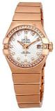 Omega Constellation 18kt Rose Gold Mother of Pearl Dial Ladies Watch 123.55.27.20.55.001
